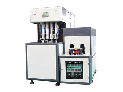 LS-B1L-4 cavity semi automatic 10ML To 1L plastic PET bottle blowing machine-Product