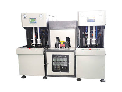LS-B3L 4 cavity semi automatic machine making 10ML To 3L PET plastic bottle-Manual PET blowing bottle machine